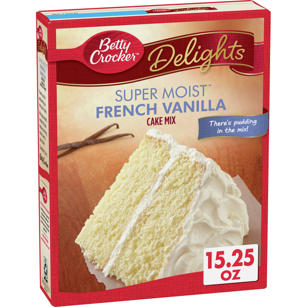 Doughs, Gelatins & Bake Mixes Betty Crocker Super Moist French Vanilla Cake Mix hero