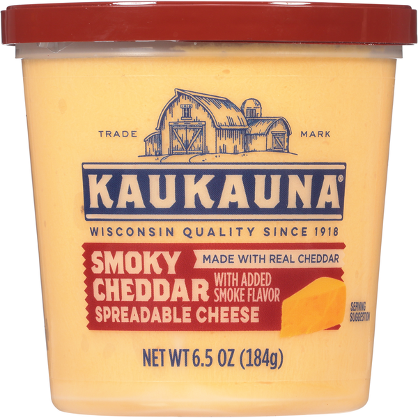 Packaged Cheese Kaukauna Spreadable Cheese, Smoky Cheddar hero