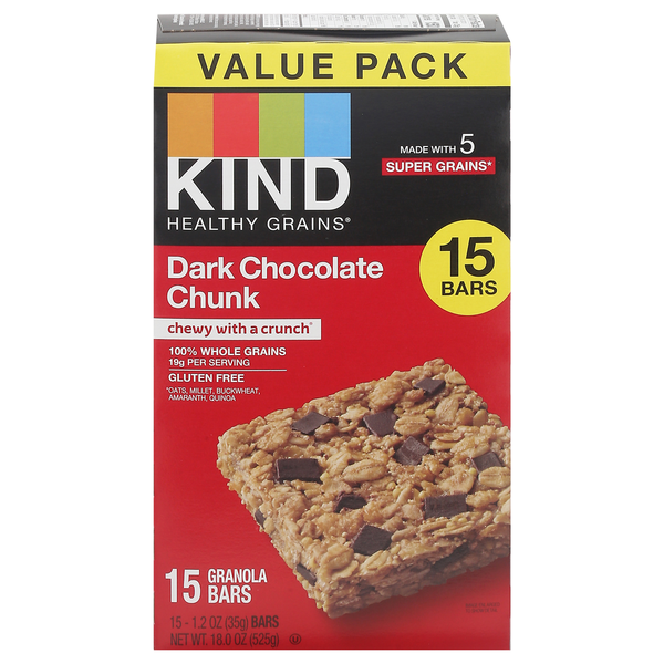 Energy & Granola Bars KIND Granola Bars, Dark Chocolate Chunk, Value Pack hero