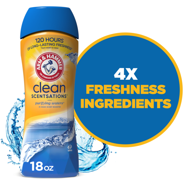 Laundry Arm & Hammer Clean Scentsations Purifying Waters In-Wash Scent Booster hero