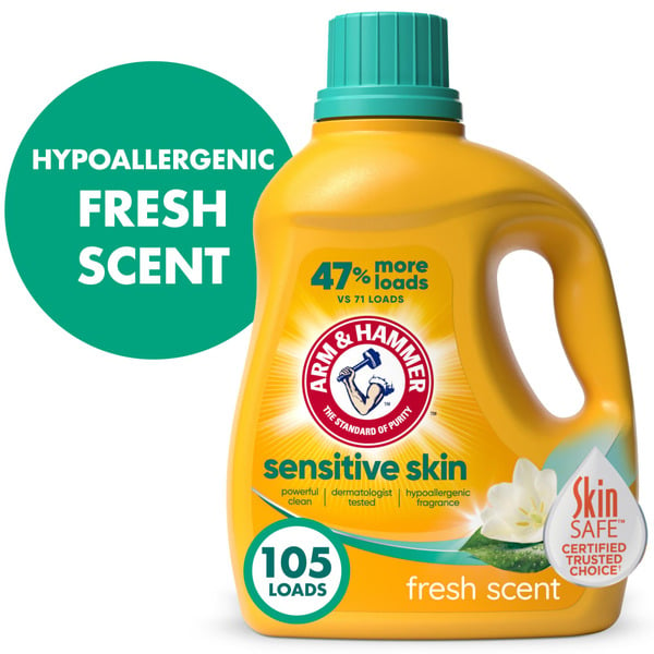 Laundry Arm & Hammer Sensitive Skin Liquid Laundry Detergent hero