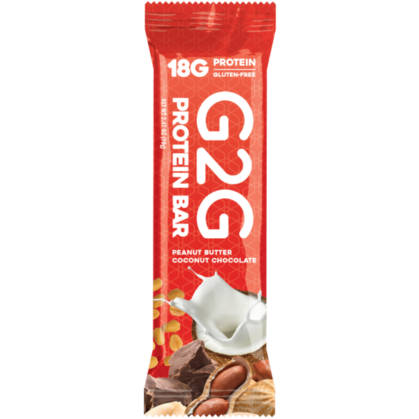 Energy & Granola Bars G2G Protein Bar, Peanut Butter Coconut Chocolate hero