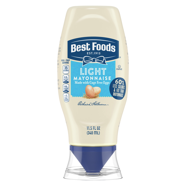 Condiments Best Foods Light Mayonnaise Squeeze hero