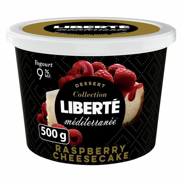 Liberté Méditerranée 9% Yogurt, Raspberry Cheesecake hero