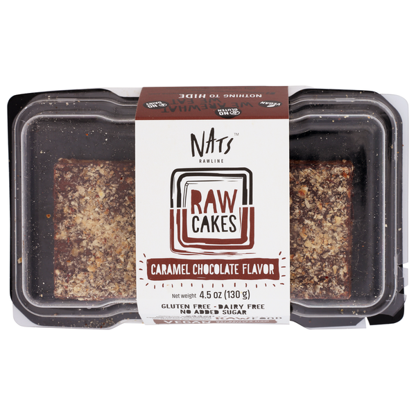 Cookies & Cakes Nats Rawline Vegan Raw Cakes Chocolate-Caramel Duo hero