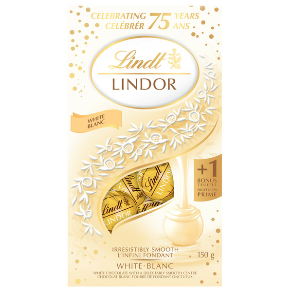 Candy & Chocolate Lindt White Chocolate Truffles, 150-Gram Bag hero