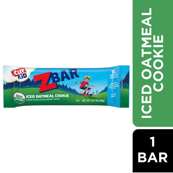 Energy & Granola Bars Zbar Iced Oatmeal Cookie Organic Kids Snack Bar hero