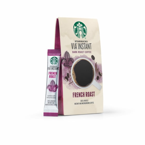 Coffee Starbucks VIA French Dark Roast Instant Coffee hero