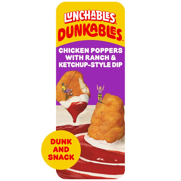 Lunchables Dunkables Chicken Poppers with Ranch & Ketchup-Style Dip hero