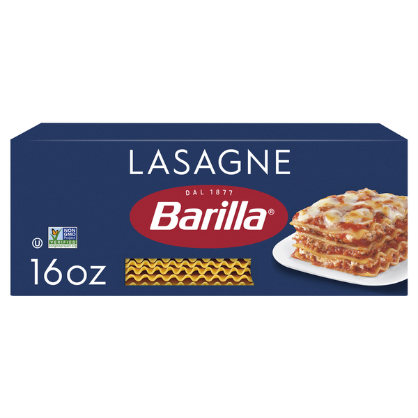Dry Pasta Barilla Blue Box Wavy Lasagne hero