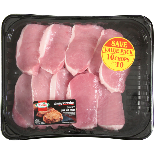 Packaged Meat Hormel Pork Chops, Loin, Boneless, Value Pack hero