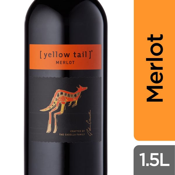 Imported 1.5L [yellow tail] Merlot hero