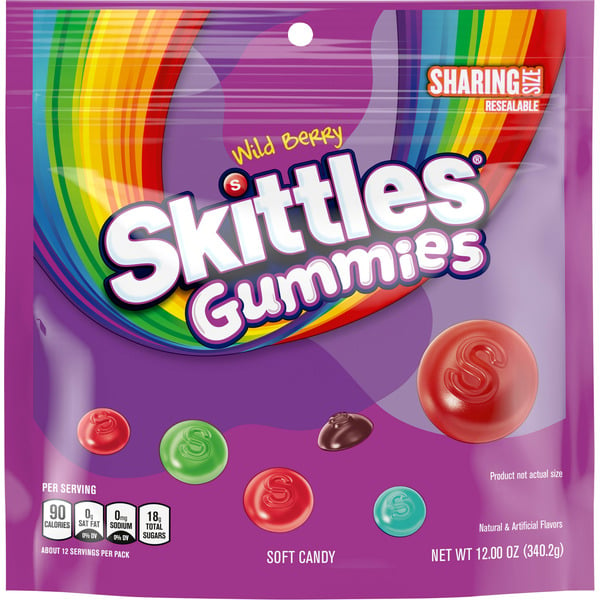 Skittles Wild Berry Gummy Candy Sharing Size hero