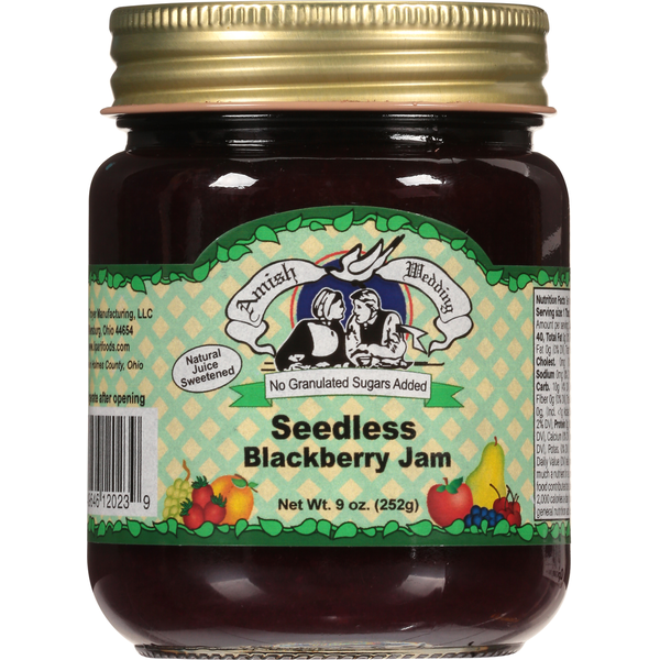 Amish Wedding Jam, Blackberry, Seedless hero