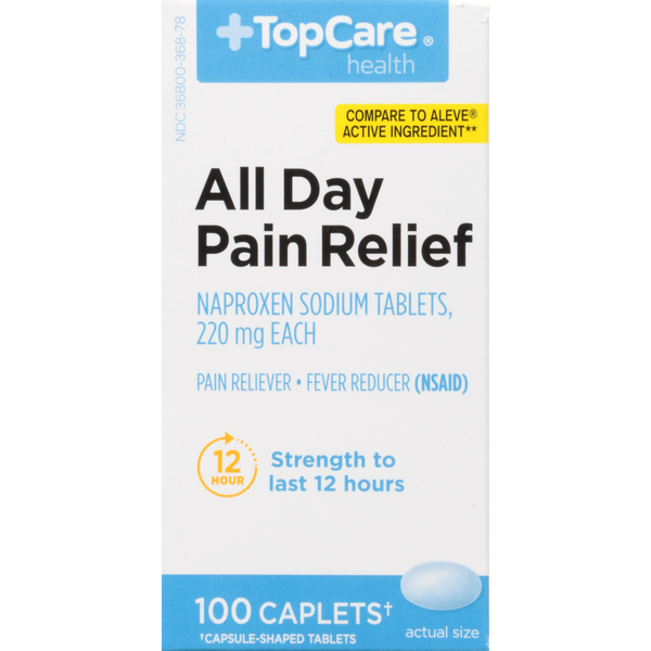 Muscles, Joints & Pain Relief TopCare All Day Pain Relief, 220 mg, Caplets hero