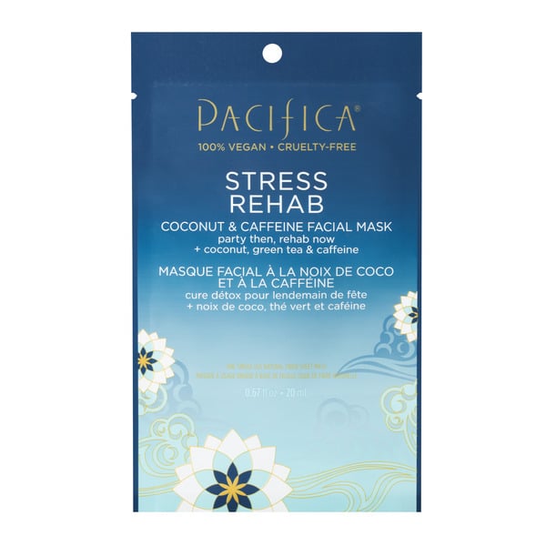 Facial Care Pacifica Stress Rehab Coconut & Caffeine Face Mask, Sheet Mask, Vegan hero