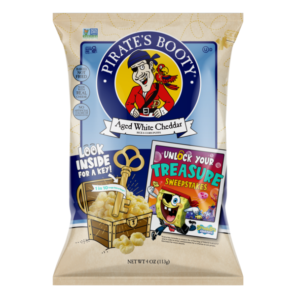 Chips & Pretzels Pirate's Booty Aged White Cheddar Non-GMO hero