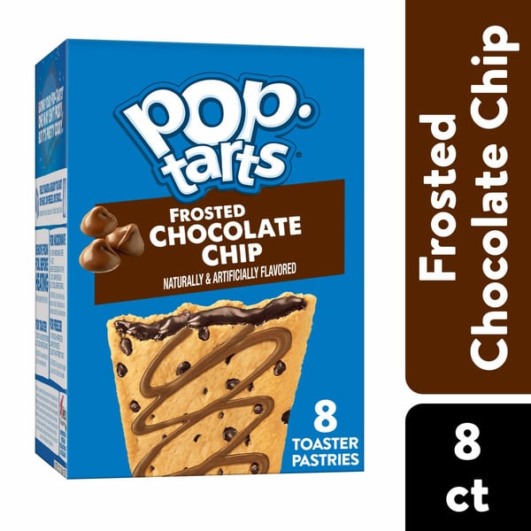 Breakfast Bars & Pastries Pop-Tarts Toaster Pastries, Breakfast Foods, Kids Snacks, Chocolate Chip Drizzle hero