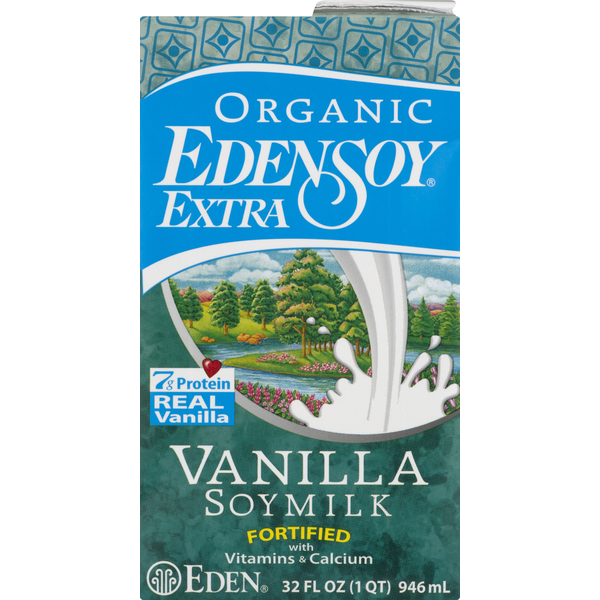 Soy & Lactose-Free Eden Foods EDENSOY Soymilk, Organic, Vanilla, Extra hero