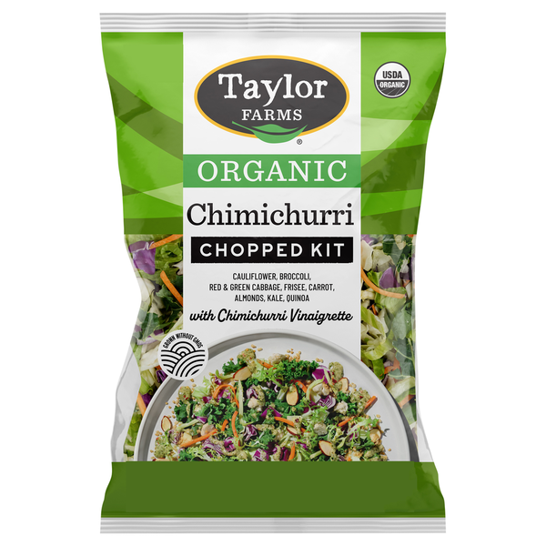 Fresh Vegetables Taylor Farms Organic Chimichurri Chopped Salad Kit hero