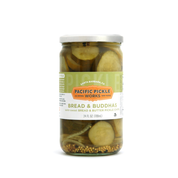 Pickled Goods & Olives Pacific Pickle Works Bread & Buddhas, Semi-Sweet Bread and Butter Pickle Chips hero