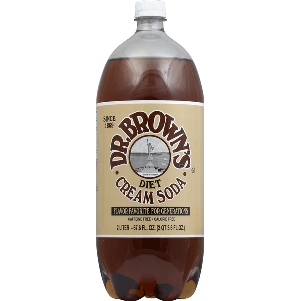 Soft Drinks Dr. Brown’s Natural Flow Cream Soda, Diet hero