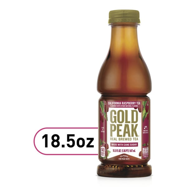 Tea Gold Peak Raspberry Flavored Iced Tea Drink hero