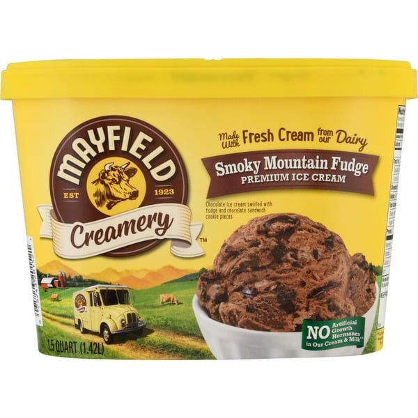 Ice Cream & Ice Mayfield Dairy Farms Smoky Mountain Fudge Dollywood Select Ice Cream hero