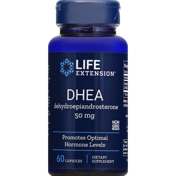 Vitamins & Minerals Life Extension DHEA, Dehydroepiandrosterone, 50 mg, Capsules hero