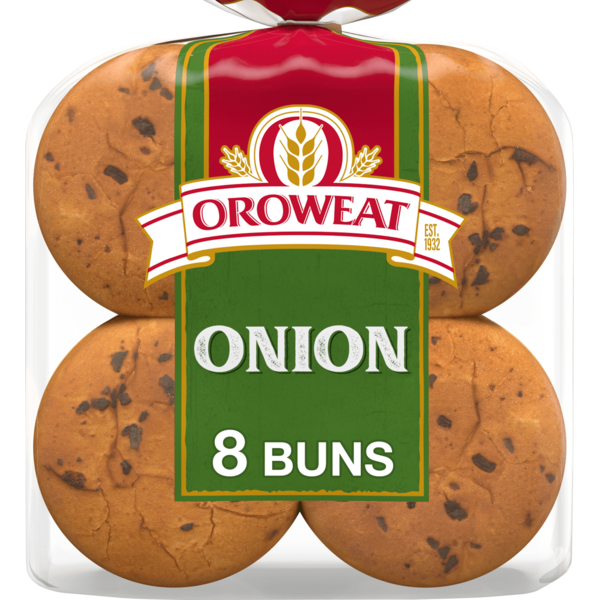 Buns & Rolls Arnold 8 count, Onion Buns hero