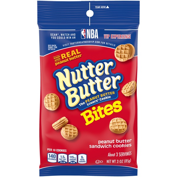 Pantry Nutter Butter Bites Peanut Butter Sandwich Cookies - Big Bag hero