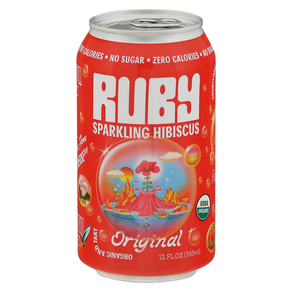 Spirits Ruby Sparkling Hibiscus, Organic, Original hero