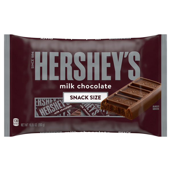 Candy & Chocolate Hershey's Milk Chocolate Snack Size Candy hero