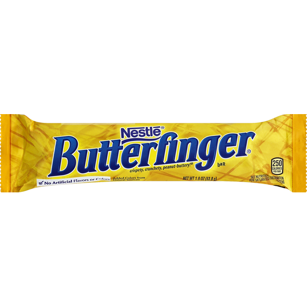 Candy & Chocolate Butterfinger Crispety, Crunchety Peanut Buttery Candy Chocolate Candy Bar hero