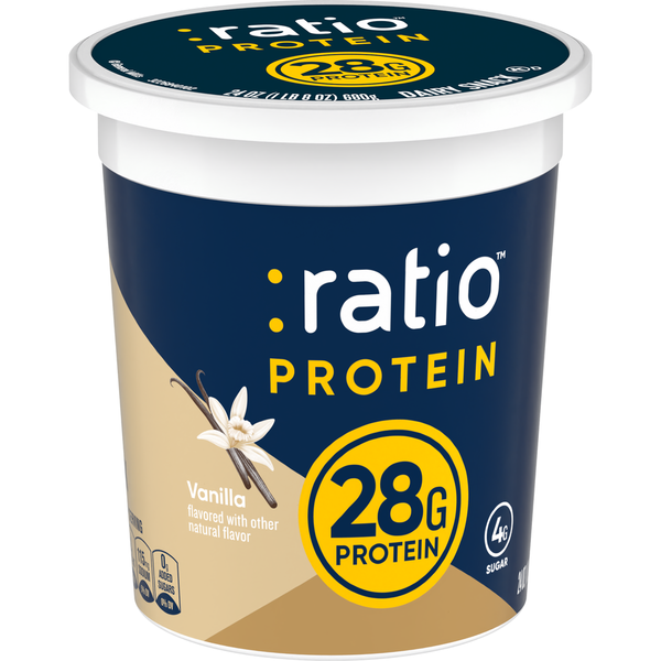 Yogurt Ratio Protein Vanilla Yogurt Cultured Dairy Snack hero