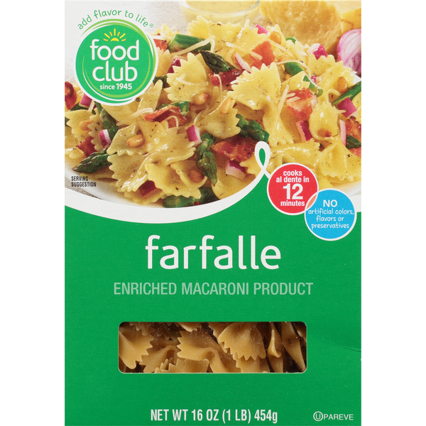 Dry Pasta Food Club Farfalle hero