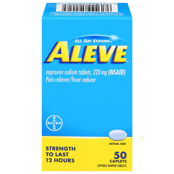 Pain & Fever Relief Aleve Pain Reliever/Fever Reducer, Caplets hero