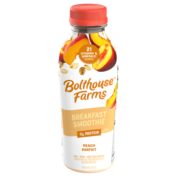 Refrigerated Bolthouse Farms Peach Parfait Smoothie hero