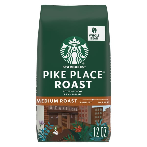 Coffee Starbucks Pike Place Medium Roast Whole Bean Coffee hero