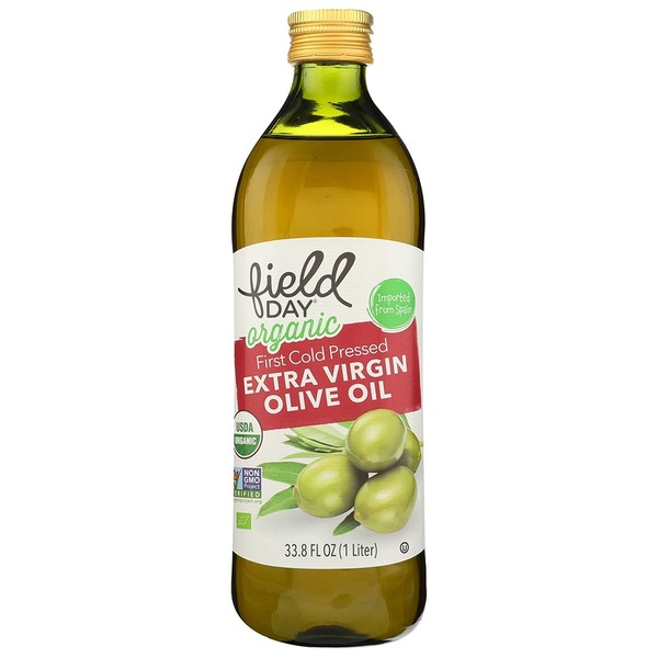 Oils, Vinegars & Fats FIELD DAY Olive Oil, Organic, Extra Virgin, First Cold Pressed hero