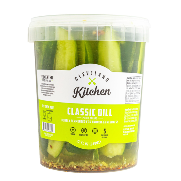 Refrigerated Condiments Cleveland Kitchen Classic Dill Pickle Spears hero