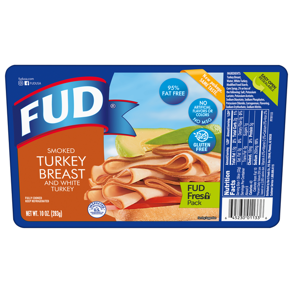 Lunch Meat FUD Turkey Breast, Smoked hero