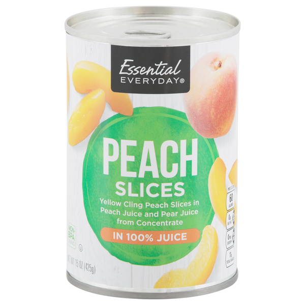 Canned Fruit & Applesauce Essential Everyday Peach Slices hero