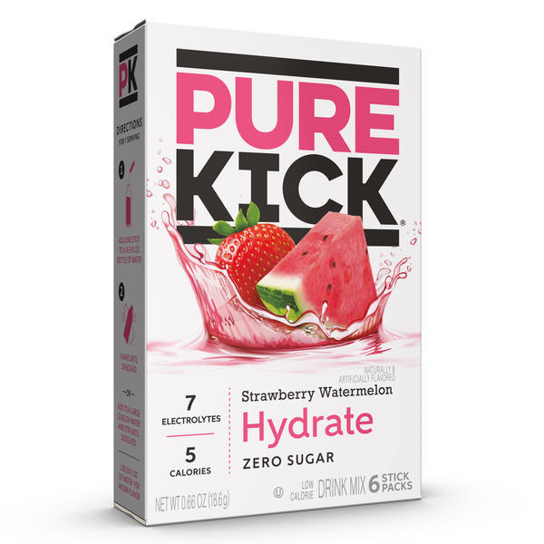 Pure Kick Strawberry Watermelon Hydration Drink Mix hero