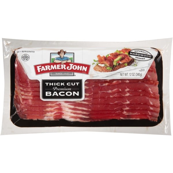 Hot Dogs, Bacon & Sausage Farmer John Premium Thick Cut Bacon hero