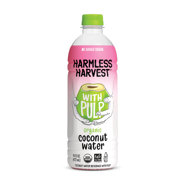 Water, Seltzer & Sparkling Water Harmless Harvest Organic Coconut Water With Pulp hero