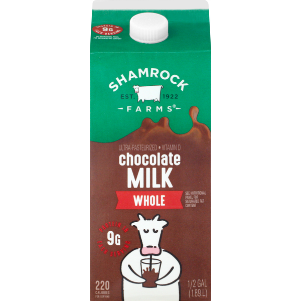 Milk Shamrock Farms Milk, Chocolate, Whole hero