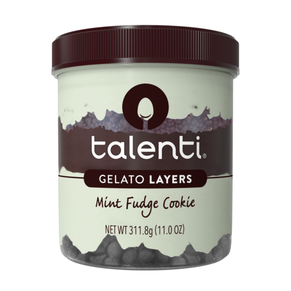 Ice Cream & Toppings Talenti Gelato Layers Mint Fudge Cookie hero