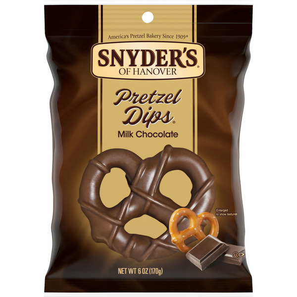 Chips & Pretzels Snyder's of Hanover Milk Chocolate Covered Pretzels hero