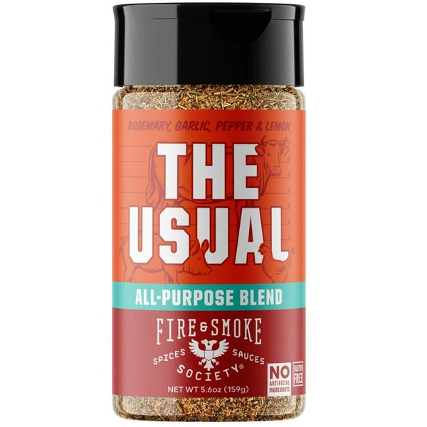 Fire & Smoke Society The Usual All Purpose Seasoning Spice Blend, BBQ Rub hero